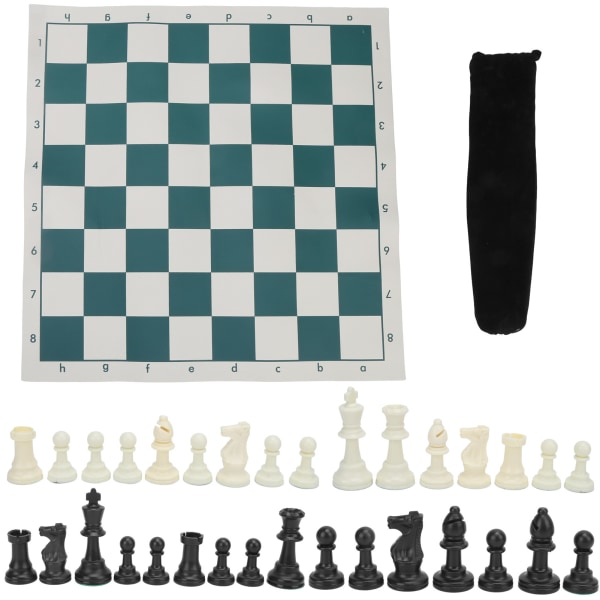 Middelaldersk sjakksett med internasjonal standard for sjakkbrett