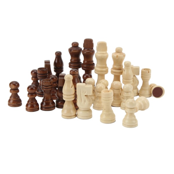 32 st schackpjäser endast med filt för professionell nybörjarfamilj