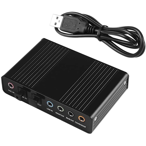 Audio Hub Transformer, USB 2.0 Externt Ljudkort Erbjuder Omedelbar Anslutning För Dina Enheter, Digital Ljudutgång Säkerställer Skarp Ljudkvalitet,