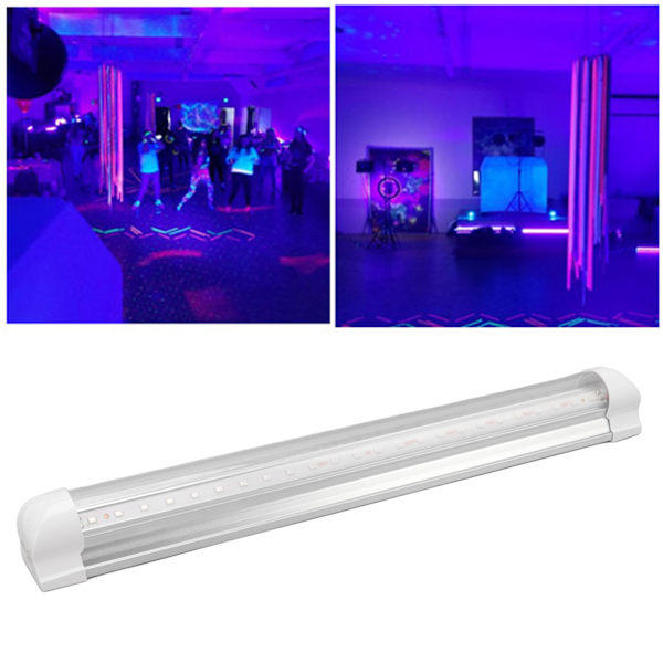 UV LED Black Light 48 LED Beads 9.6W Safe Stable Output 385 to 400nm Black LED Light for UV Art Party EU Plug 85‑260V