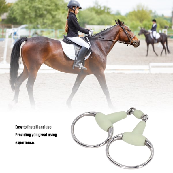 Hest Snaffle Bid Stål Hest Snaffle Rulle Haveavl Mund Bid til 125mm Hest Mund