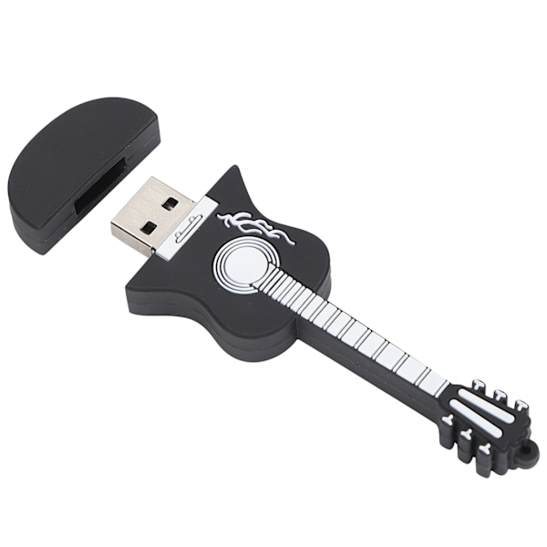 Kreativ Gitarrformad USB-minne, Lätt Att Använda Med Plug And Play-funktion, Premiumlagring För Viktiga Filer, 128GB USB 2.0 Musiknot