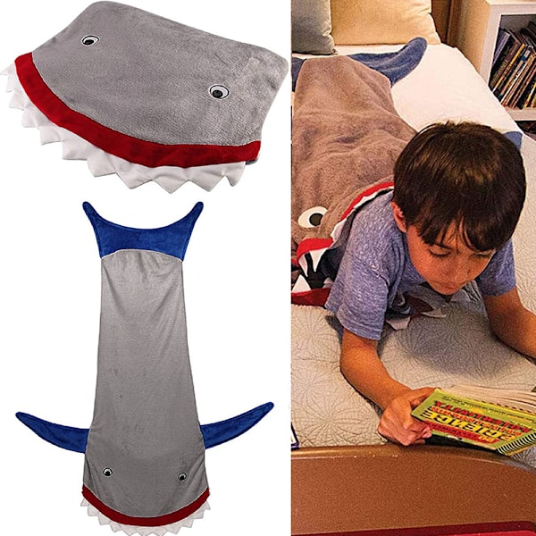 Flanell Importerad Design Djursvansfilt: Bedårande Fiskdräktsöverdrag, Bekväm för Alla Åldrar