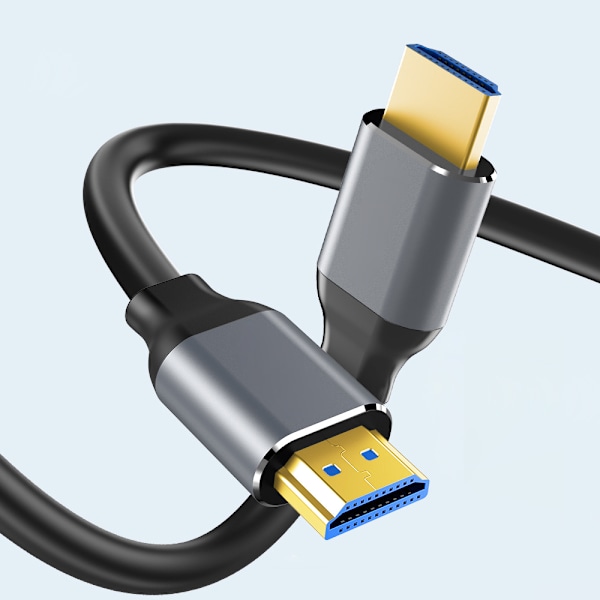 HDMI-kabel 2 m, Höghastighets HDMI 2.0-version med stöd för 4K Ultra HD, trippelskärmad för stabil signalöverföring, guldpläterade kontakter robust