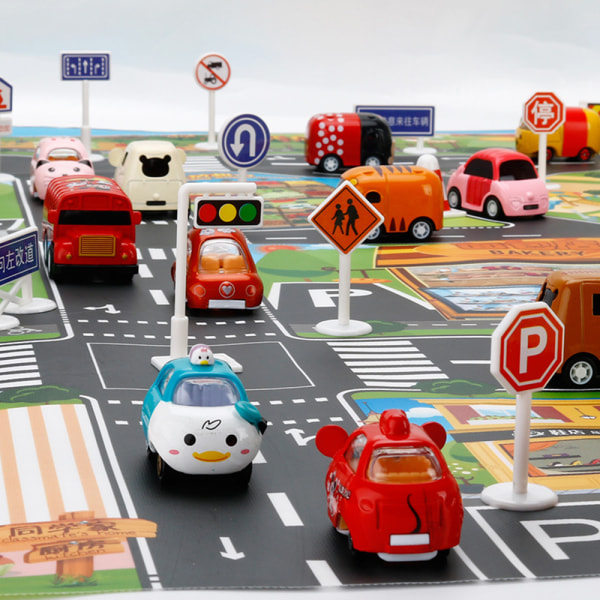 City Life Kids Road Traffic Playmat Rug Road Traffic Kids Play Area Rug Crawling Mat English Grand Gateway Standard G