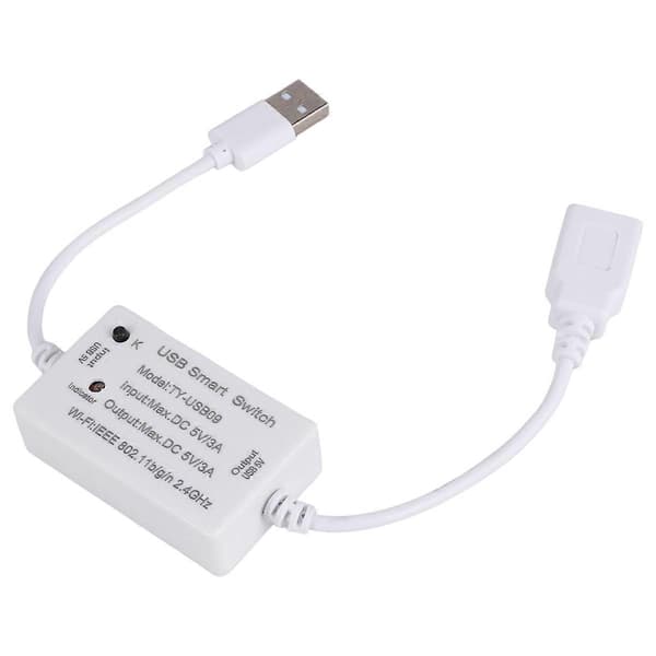 Tuya USB Smart Switch WIFI-kontroller Universell Brytare Timer Smart Life för USB-apparater för Alex