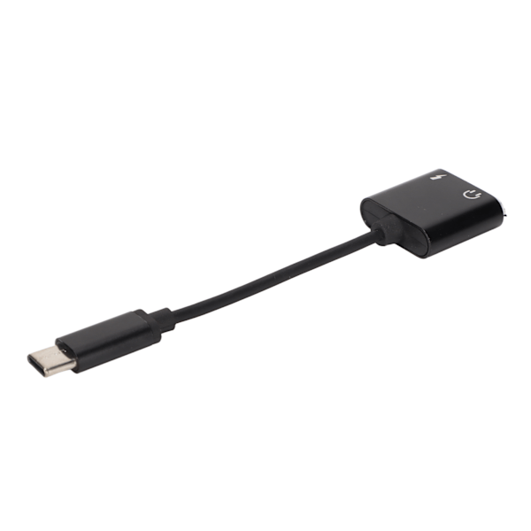 Effektiv USB Typ C till 3,5 mm Ljudadapter för Högupplöst Ljud, Inbyggt DAC-chip Stöder Hi-Res Audio, Var Avslappnad och Effektiv med Snabb