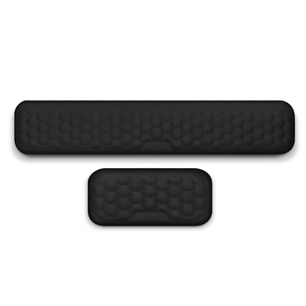 Ergonomiskt handledsstöd, mjukt tangentbordsunderlägg i memory foam för smärtlindring och massage mönsterdesign, idealiskt för långvarig datoranvändning, portabelt för