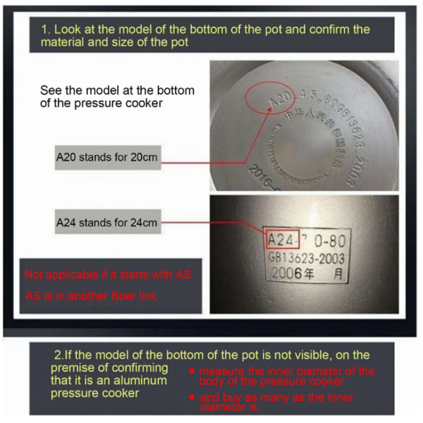 Ersättningsring av genomskinlig silikonpackning för tryckkokare köksredskap (innerdiameter 22 cm)