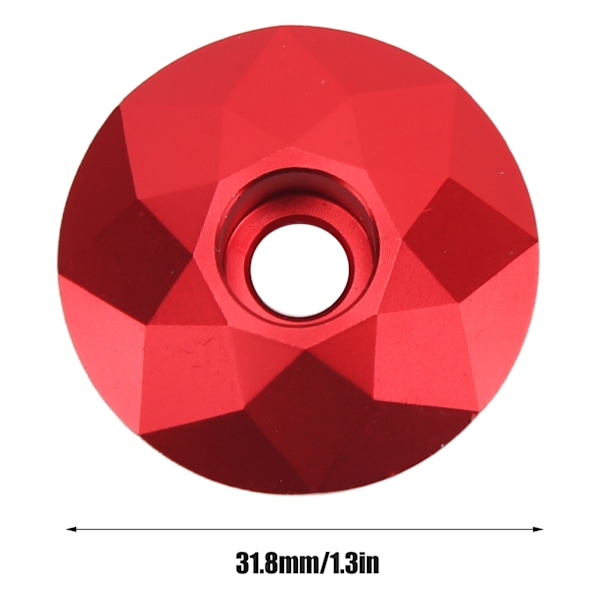 CANSUCC Aluminiumlegering Cykelstam Topplock Tryckbeständig Cykelheadset Topplock med Skruv för Cykling Röd