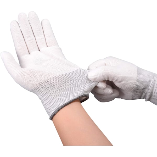 Säkerhetsarbetshandskar, Bekväma arbetshandskar med grepp, Andningsbar design, Flerfunktionsmekanikerhandskar, Mycket slitstarka, Perfekta för män och kvinnor, 6