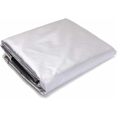 SNQ - Garden Furniture Protective Cover 150x150x75 cm - Waterproof Polyester - UV Resistant - For Rectangular Table and Chairs