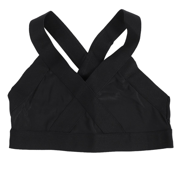 Trådfri gym-bh för damer Yoga löpväst Träning Sport Fitness (svart XL)