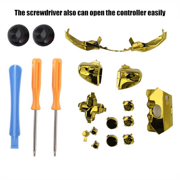 Kromade Kontrolldelsdelar, Anpassning för Xbox ONE-kontroller, Elite Controller-uppgradering med Bekvämt Grepp, Högkvalitativa Material,