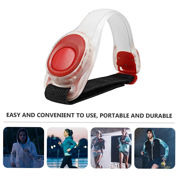 Stay Safe Reflexutrustning för Löpning, Armband för Nattsäkerhet med Hög Synlighet, Universell Passform Snabb Uppladdning Förlängd Batteritid, Hållbar Design,