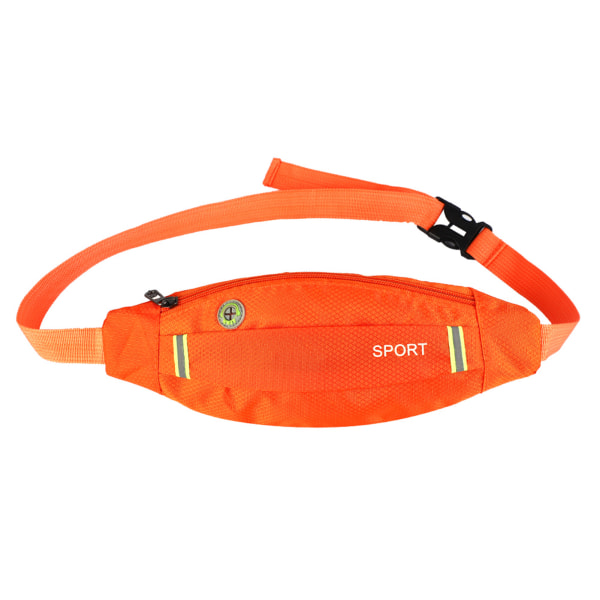 Miehet Naiset Outdoor Sport Juoksu Pyöräily Kuntosali vyölaukku Nylon Pack Oranssi