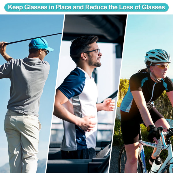 5 stk Sportsbriller Elastisk nakkestropp Holder Snor Kjedeholder Snor for briller