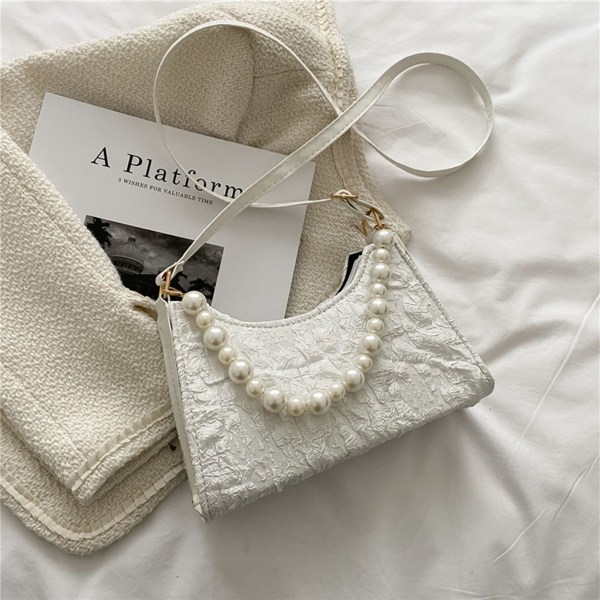 Kvinder skuldertaske Moderigtig elegant fransk stil Pearl håndtaske