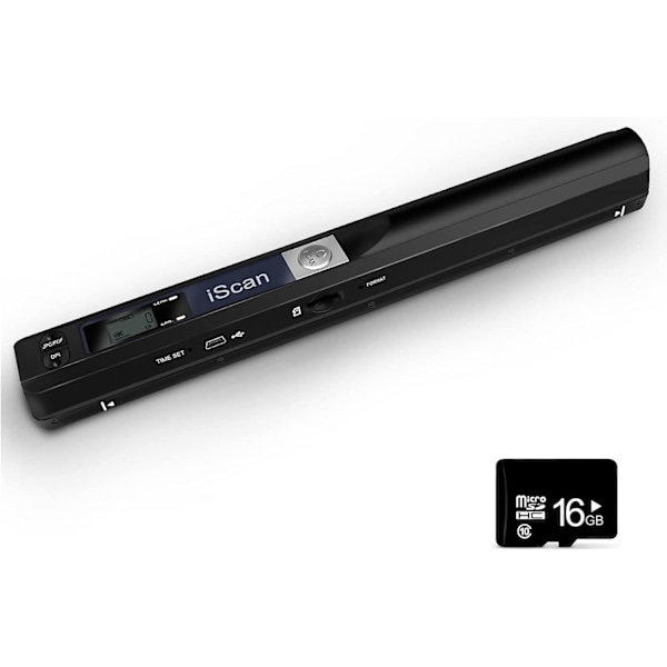 Bärbar dokumentskanner, högupplösta alternativ 900dpi, USB-dataöverföring Plug and Play Bärbar handhållen skanner för affärsresor
