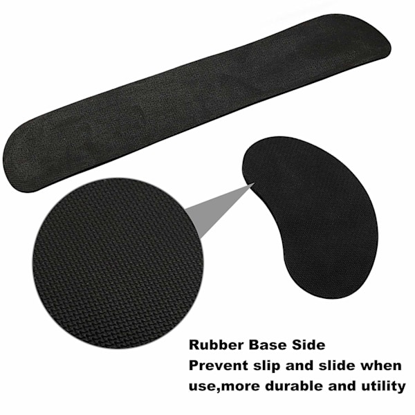 Extra Tjockt Handledsstöd i Memory Foam, Halkfri Texturbas, Ergonomisk Design för Avlastning vid Skrivande
