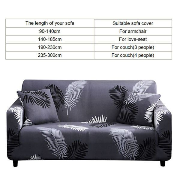 Waterproof Elastic Dustproof Slipcover Sofa Cover Cushion Protector (For 3 People Couch)