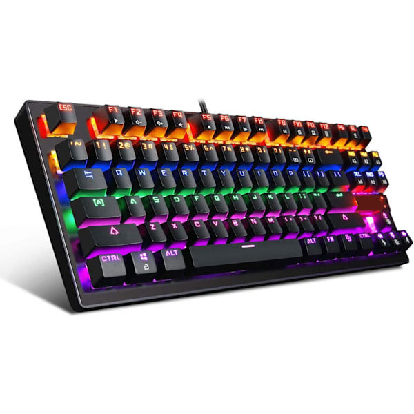 Regnbågstangentbordsset, Anti-Ghosting, Ergonomisk Design, för Gaming & Kontor, med Bred Kompatibilitet