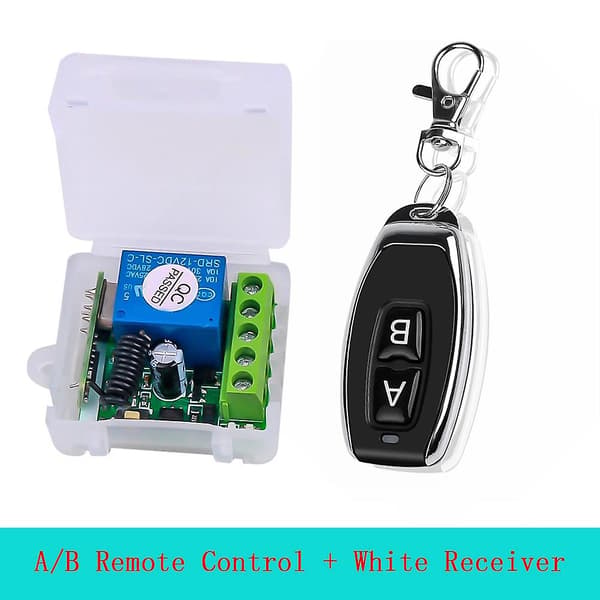 DC 12V Single Channel Relay Module Universal Wireless Switch RF Relay Receiver + 2 Channel Remote Control