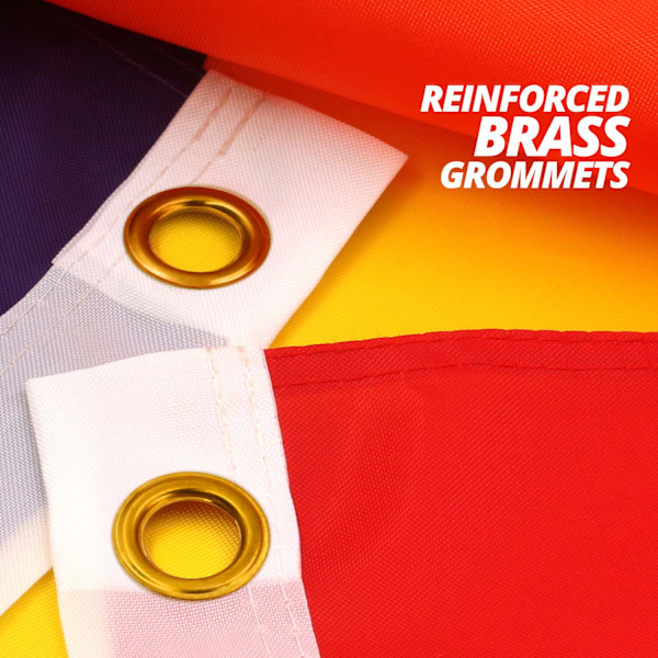 Regnbågsflagga Pride, Väderbeständig Stor Storlek Dubbelsydd Polyester Material Mässingsöljetter, Idealisk För Inomhus Utomhusbruk Och Firande