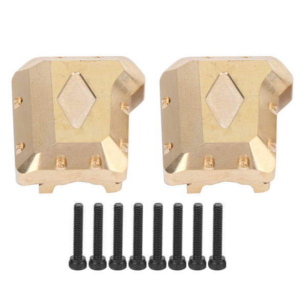 2 stk RC Messing Bakaksel Diff Deksel Motvekt for Traxxas TRX4 1/10 RC Bil Oppgraderingsdeler