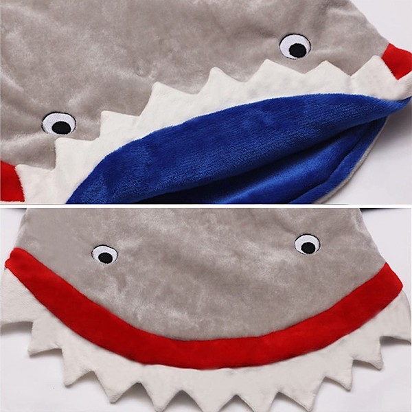 Fierce Shark Detaljer Djursvansfilt: En Haj-rolig Gåva för Hajälskare, Mysig och Bedårande