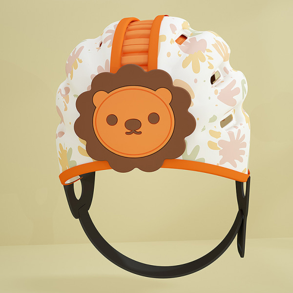 Baby Söt Andas lätt spädbarn som kryper och går Huvudskydd Säkerhetshuvudkudde hatt Orange