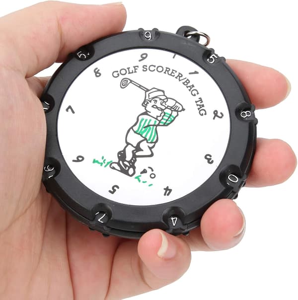 Set of 2 Golf Score Counters Score Golf Counter Running Counter Durable Plastic Adjustable + Metal 18 Hole Golf Accessories