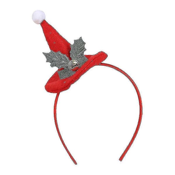 Jule-flosshatt hårbøyle nisselue hodebånd nyhet julefest-gave