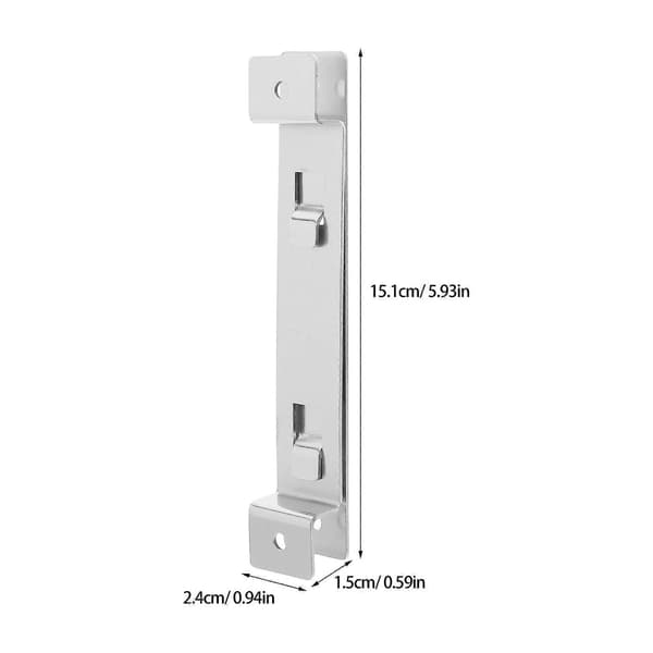 Robust Stainless Steel Birdhouse Mount for Secure Outdoor Hanging Silver Versatile Compatibility Durability Guaranteed 2 Sets