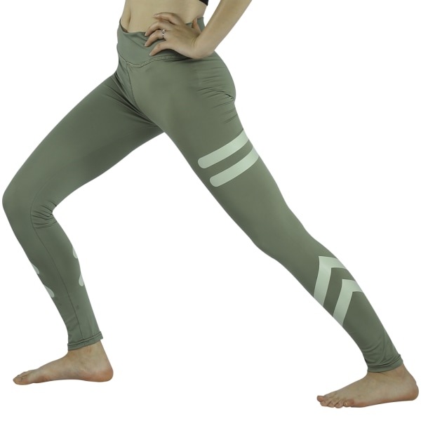 Kvinder Sports Gym Yoga Løb Fitness Leggings Bukser Trænings Atletikbukser (Grøn S)