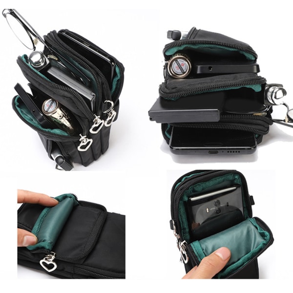Sports Polyester Telefon Crossbody Bag Arm Pack Lettvekts Mini
