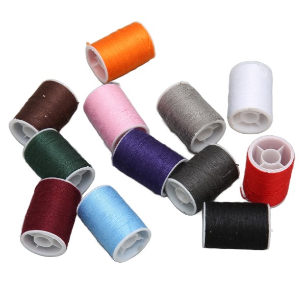 12 st Sytråd Polyester Färgglad Hushållsbroderitråd