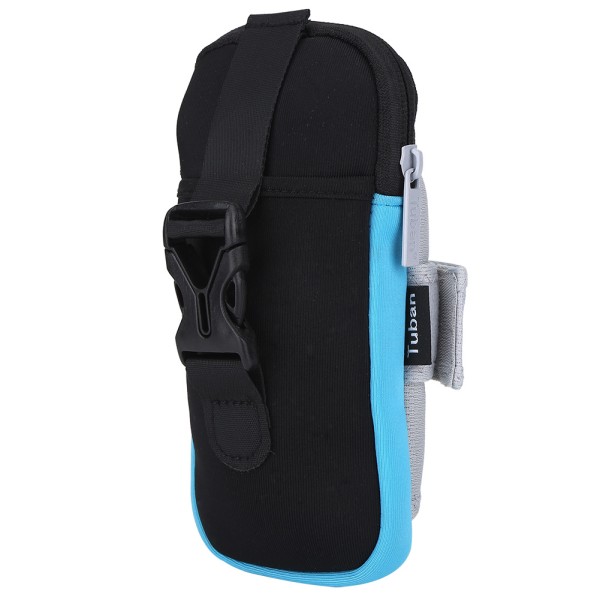 Utomhus Sport Löpning Jogging Träning Gym Arm Handledspåse Armband Phone case Väska Svart Blå
