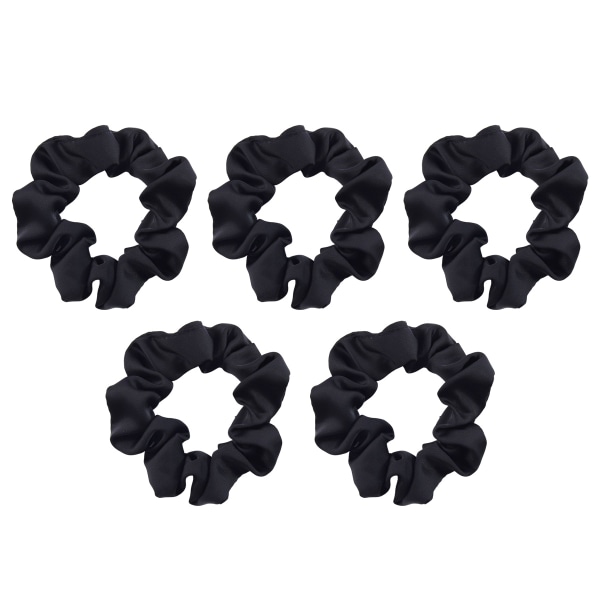 Svart satin scrunchie, satin scrunchie för tjejer | Söt satin