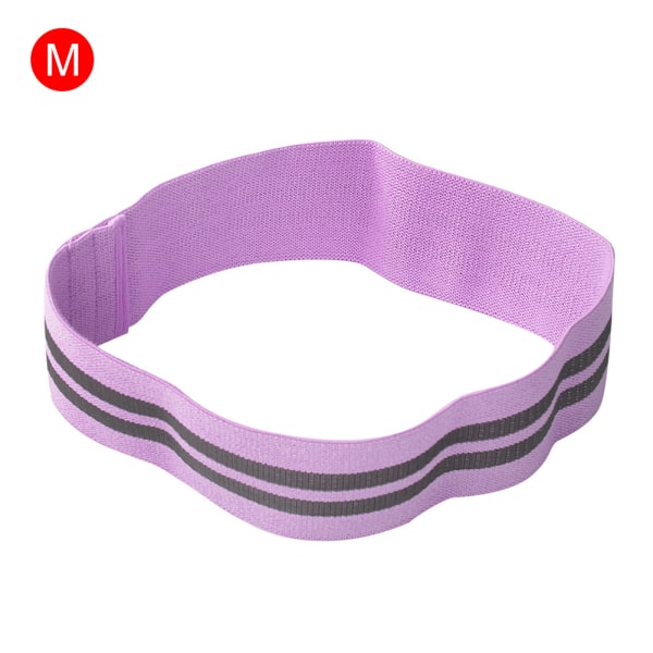 Unisex luistamaton lonkkavastusnauha silmukka-ympyräkuntosali jooga- fitness (violetti M)