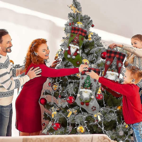 Juldocka Julstrumpa Barn Julklappspåse Röd