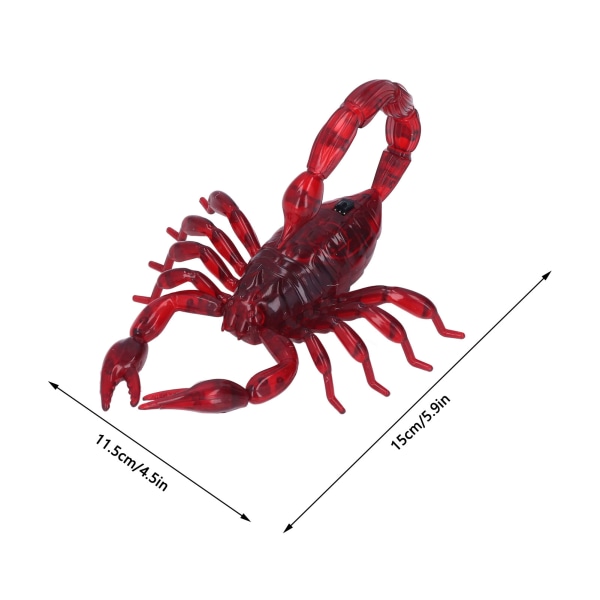 Elullinen kauko-ohjattava skorpioni, korkea simulaatio RC-skorpionin temppulelu Halloweeniin