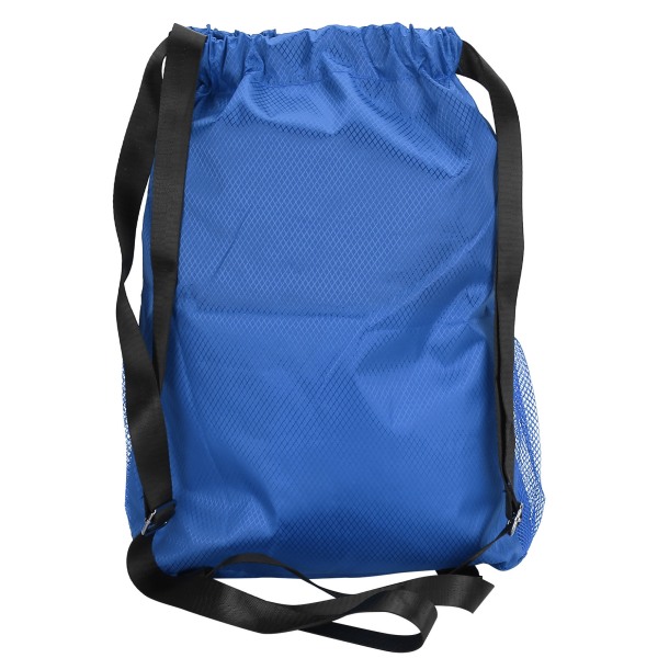 Snøre lomme Dobbelt skulder rygsæk fortykket vandtæt rejseopbevaringstaske Royal Blue