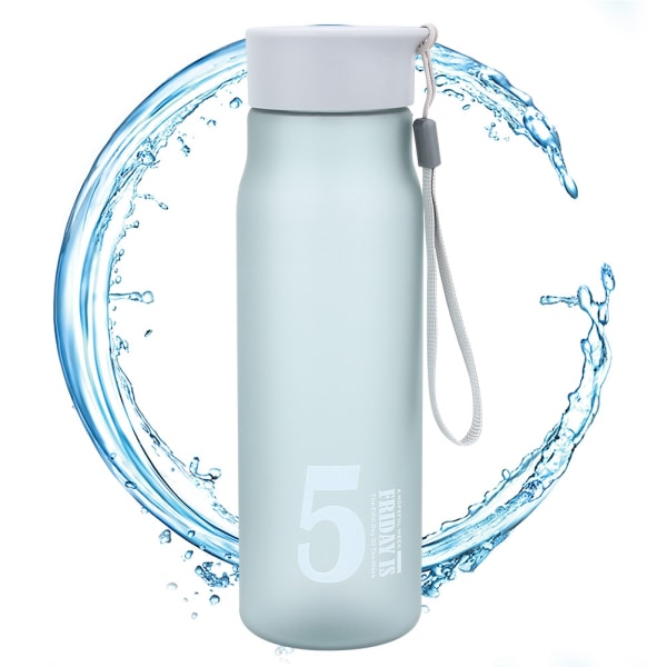 580 ML bærbar vandflaske Sport vandkande BPA-fri med lækpoof låg