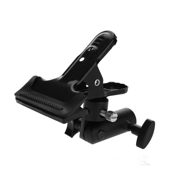 Metal Clamp 3/8'' & 1/4'' Rotatable Clip Holder Light Stand Studio Photography Accessory