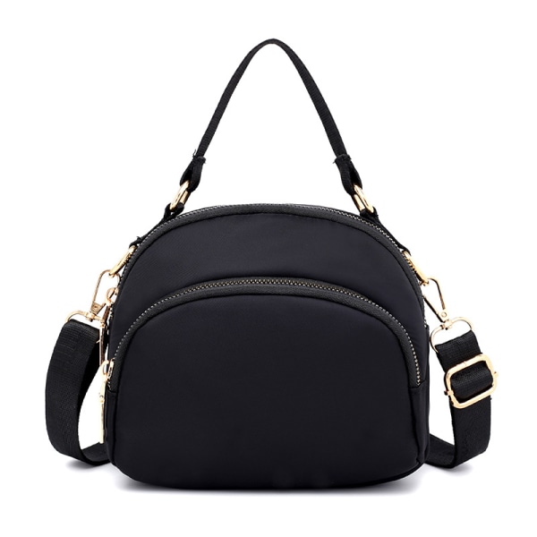 Kvinner Håndveske Dual Use Large Capacity Black Single Shoulder Bag for