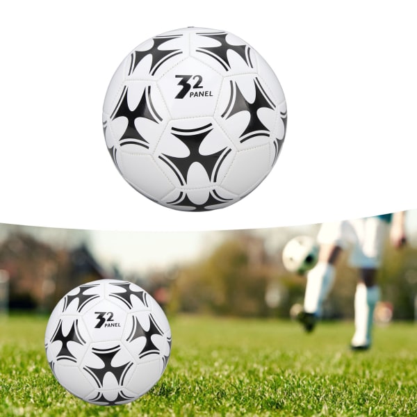 Soccer Ball High Elasticity Professional Kick Resistant Kids Training Football for Matches Exams Size 4