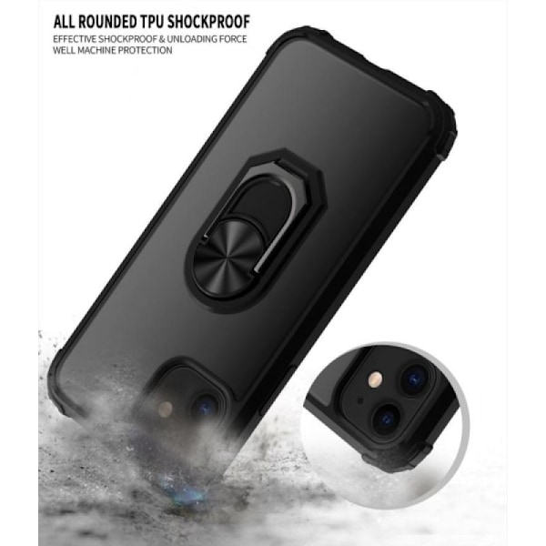 Slim och lätt skal för iPhone 12/12 Pro, transparent skydd med avancerat stötsäkert skydd, hudvänligt material för ett bekvämt grepp