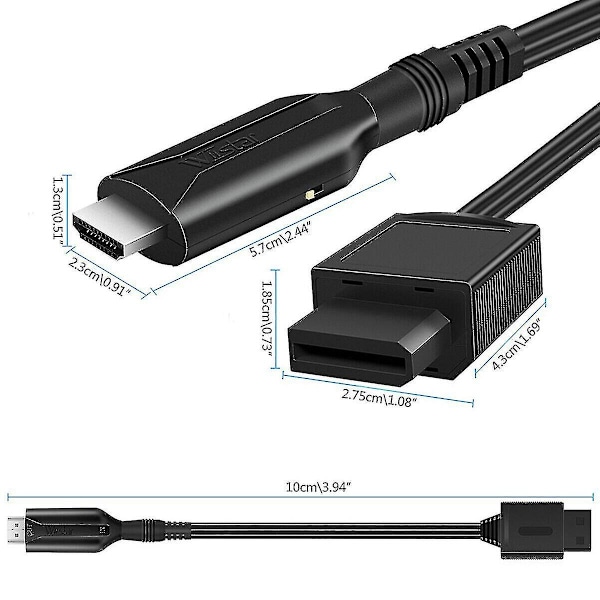 Joulu-HD Wii - HDMI-sovitinmuunnin USB-kaapelilla, nopea pelien muuntokaapeli