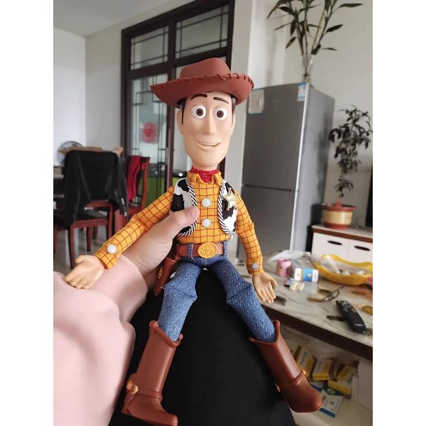 Disney Toy Story 4 Animefiguriner Pratande Woody Buzz Jessie Rex Actionfigurer Modell Dekoration Samling Jul Leksakspresenter Woody